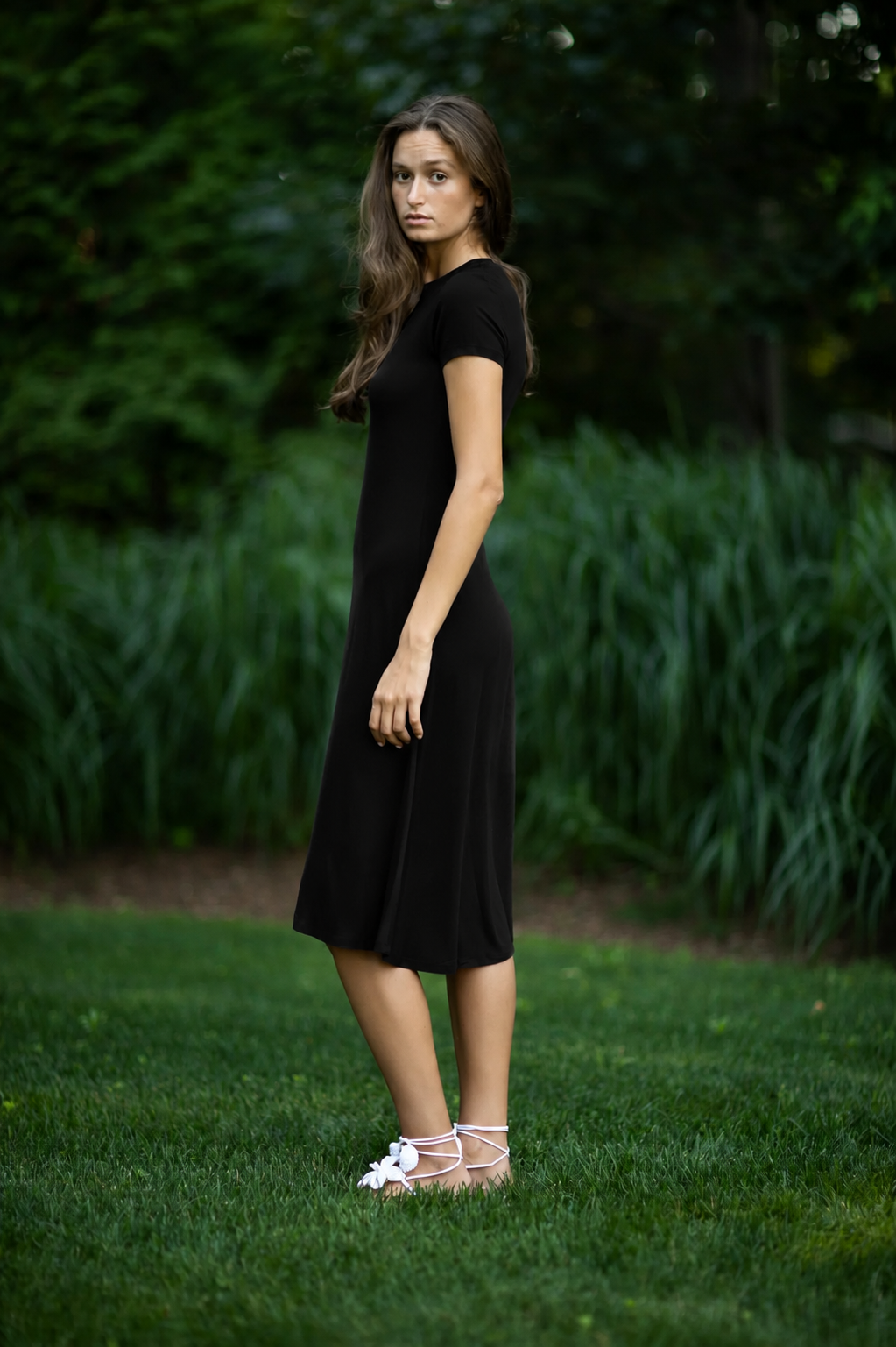 Allure Dress Solid Black