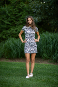 Allure Mini Dress Hamptons Flowers Black & White