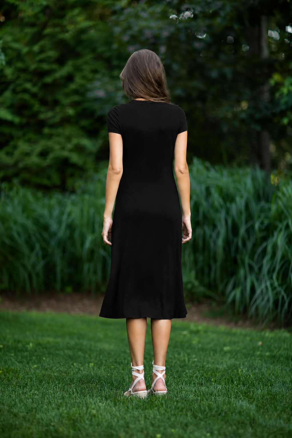 Allure Dress Solid Black