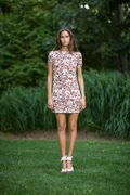 Allure Mini Dress Hamptons Flowers Brown