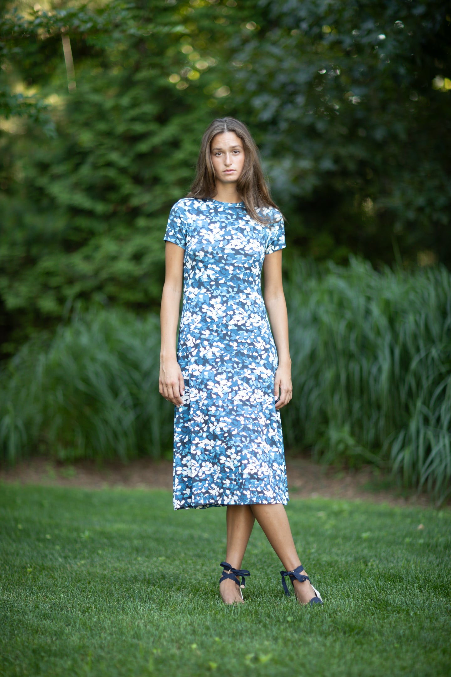 Allure Dress Hamptons Flowers Blue