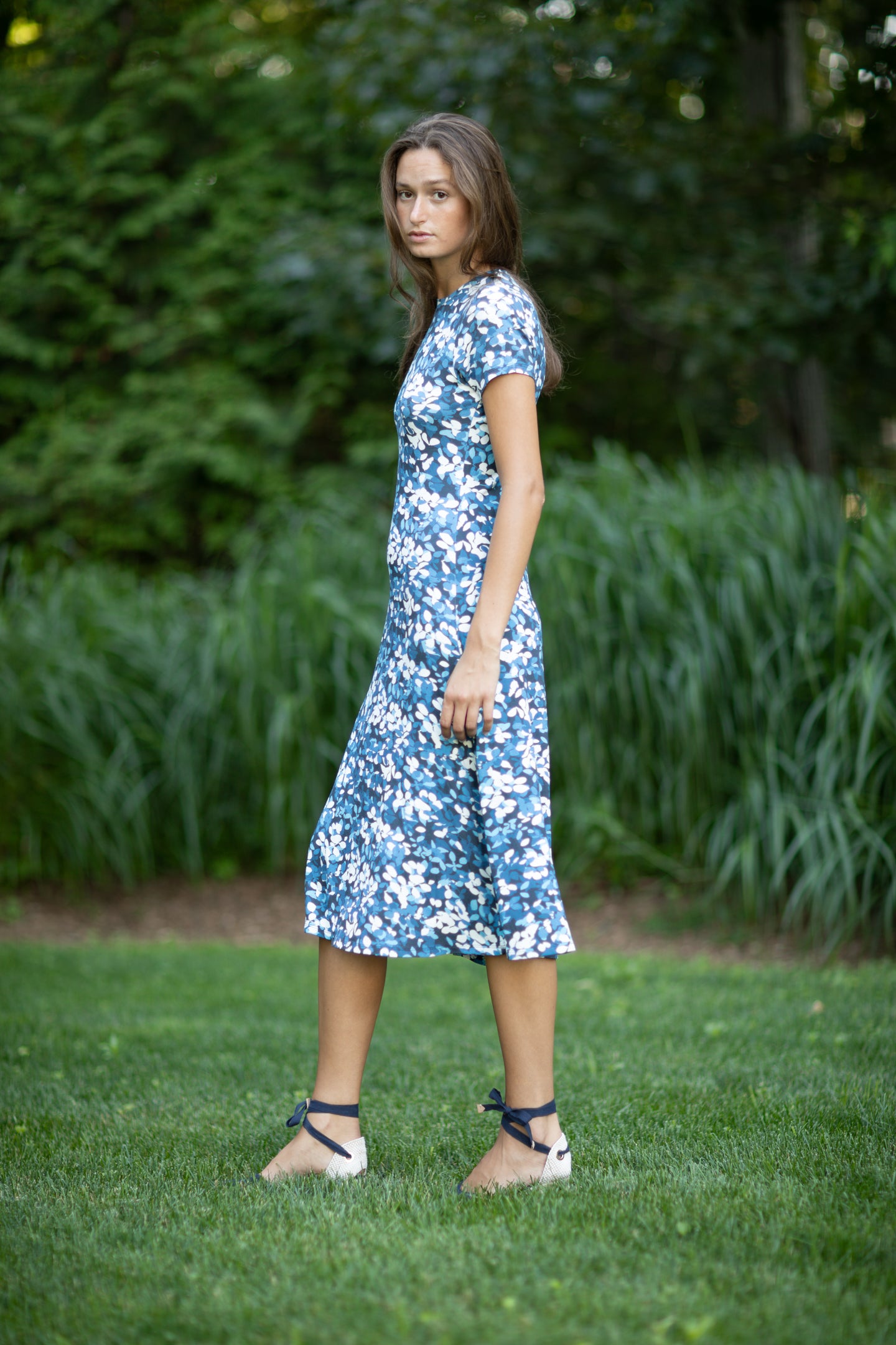 Allure Dress Hamptons Flowers Blue