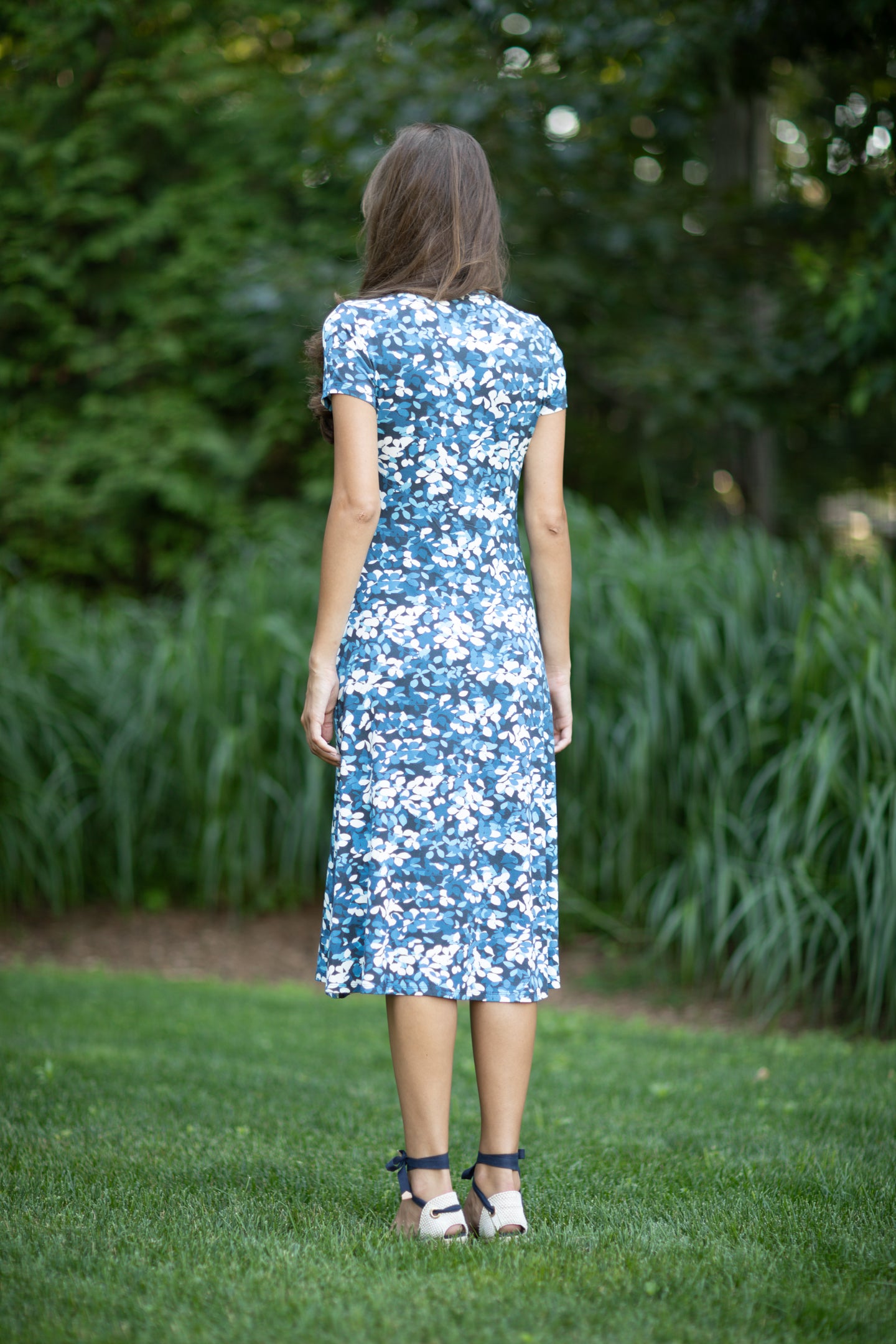 Allure Dress Hamptons Flowers Blue